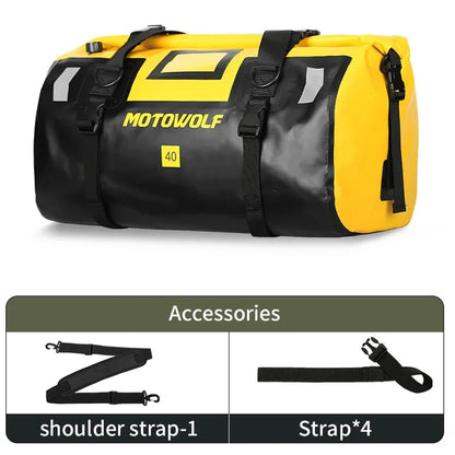 Tail Bag Impermeável MOTOWOLF 40L/66L