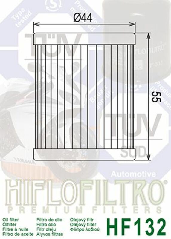 Filtro óleo Hiflofiltro HF132
