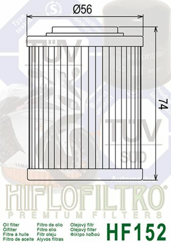 Filtro óleo Hiflofiltro HF152