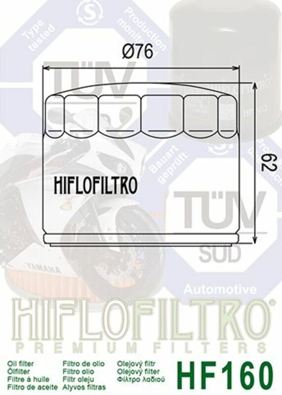 Filtro óleo Hiflofiltro HF160