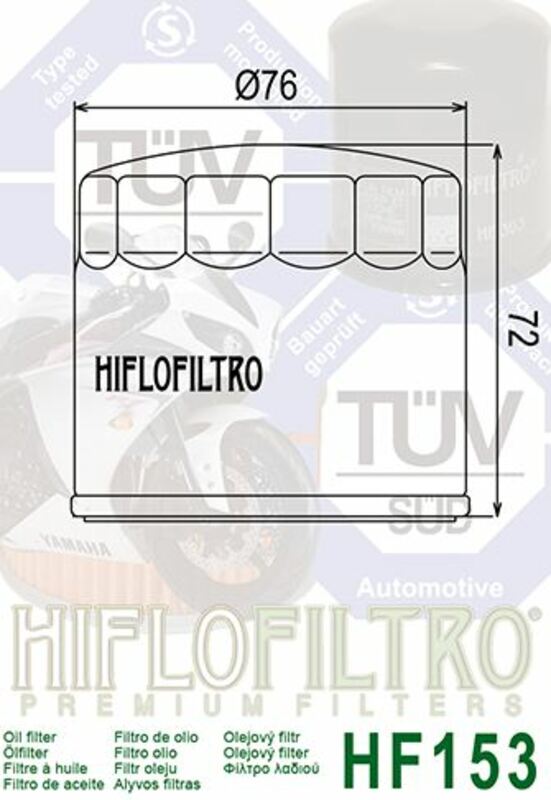 Filtro óleo Hiflofiltro HF153