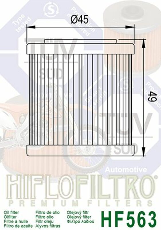 Filtro óleo Hiflofiltro HF563