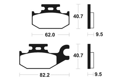 Pastilha para Travão Tecnium MSS254
