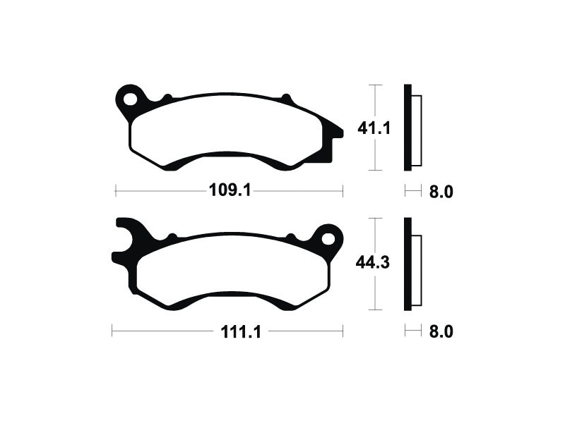 Pastilha para Travão Tecnium MSS373