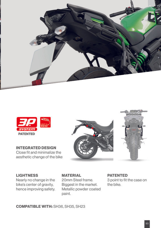 Suporte Lateral Shad para Suzuki V-Strom DL650 2017-2023